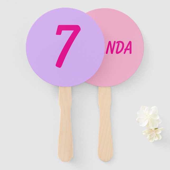 Abanico Personalized stripe and spot birthday bunting  (Anverso y reverso)