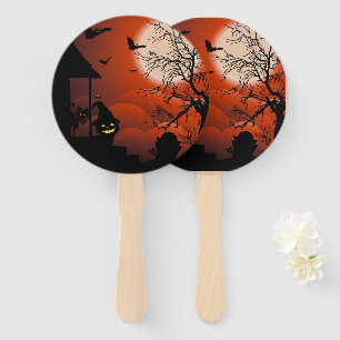 Abanico Pesadilla de la luna sangrienta de Halloween