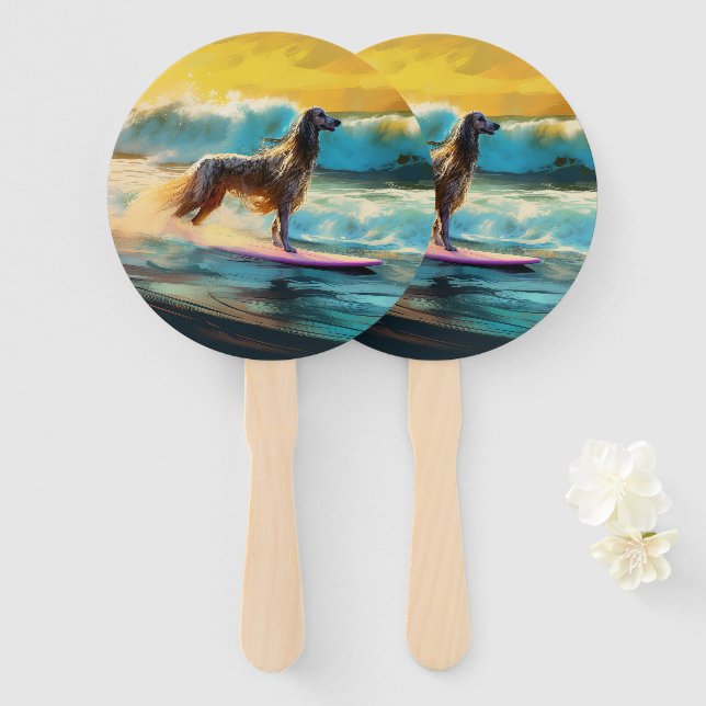 Abanico Pintado de surf en Hound Beach Afgano (Anverso y reverso)