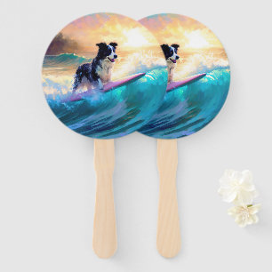 Abanico Pintado de surf en la playa de Collie