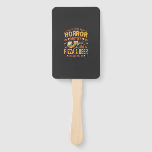 Abanico Pizza Cerveza Películas De Terror Diseño De Hallow