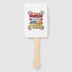 Abanico Pizza de Película de Terror Halloween Calabaza Crá