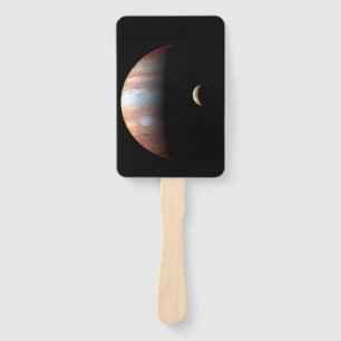Abanico Planeta gigante del gas Júpiter y luna galileña Io