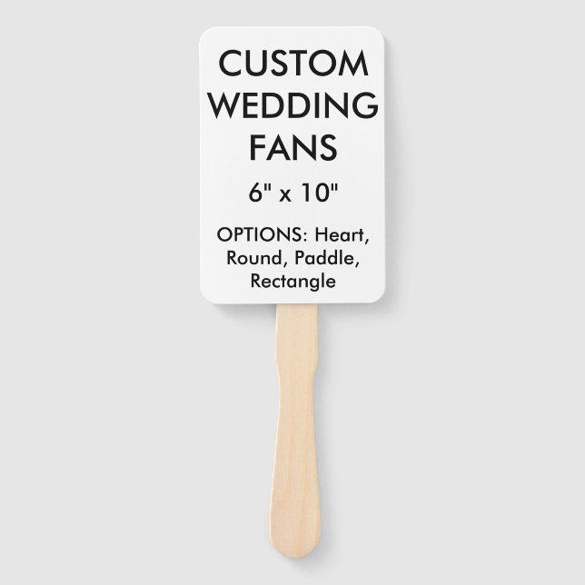 Abanico Plantilla de FANS BODA personalizada de personaliz (Anverso)