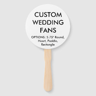 Abanico Plantilla de FANS BODAS ROUND personalizada person