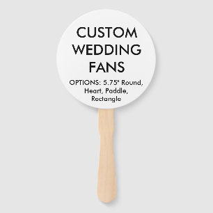 Abanico Plantilla de FANS BODAS ROUND personalizada person