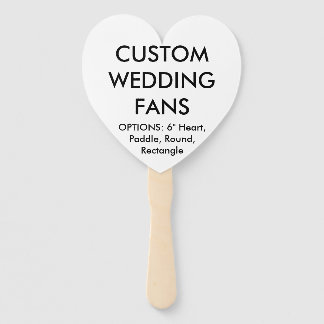 Abanico Plantilla de FANS personalizado BODA HEART persona