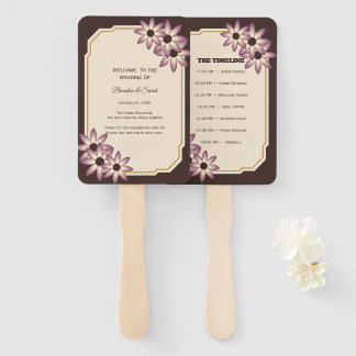 Abanico Plantilla de Invitación de Boda Floral de Otoño El