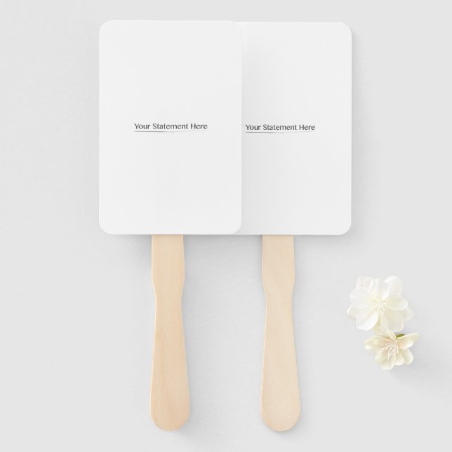 Abanico Plantilla para ajustar cuadrado el texto aquí, Tra (Anverso y reverso)