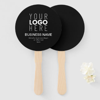 Abanico Plantilla promocional simple para el logotipo de s