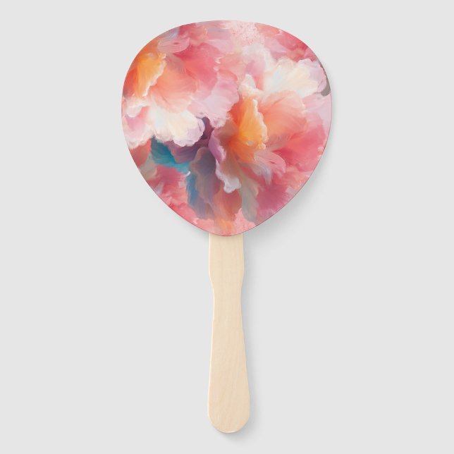 Abanico Plato de papel floral (Anverso)