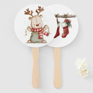 Abanico plegable festivo y lindo para las fiestas