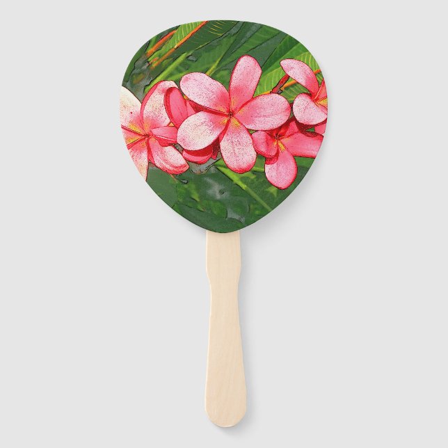 Abanico Plumeria (Anverso)