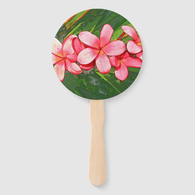Abanico Plumeria (Anverso)