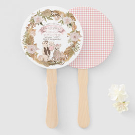 Abanico Podemos Esperar A La Familia Boho Bear Baby Shower