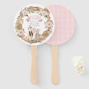 Abanico Podemos Esperar A La Familia Boho Bear Baby Shower
