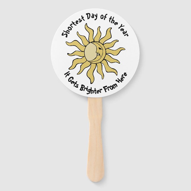 Abanico Poema del solsticio de invierno (Anverso)