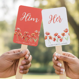 Abanico Poppy Flower Guess Who Game Baby Bridal Shower