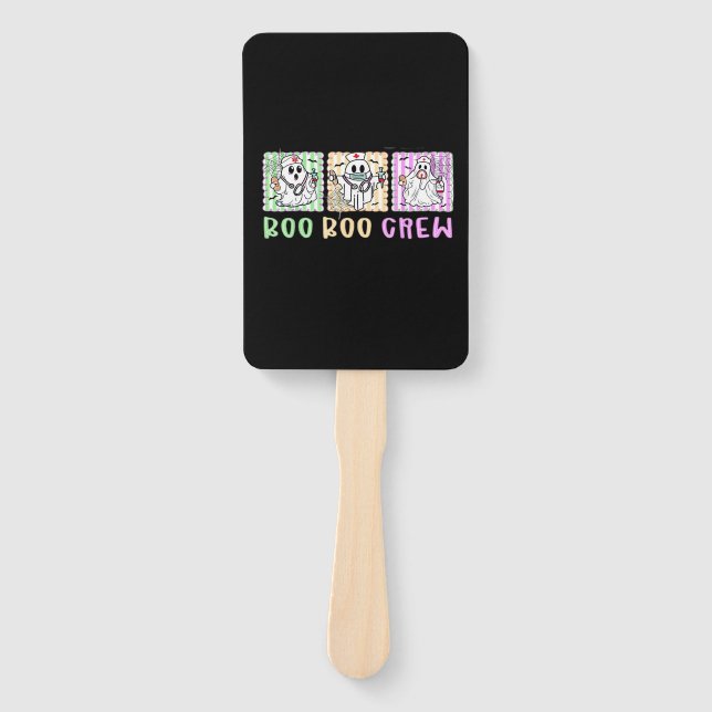 Abanico Preppy Boo Crew Nurse Halloween Costume Women Men  (Anverso)