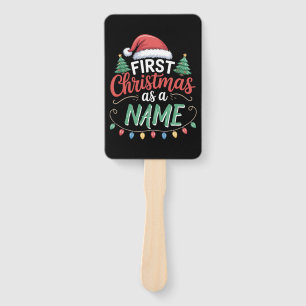 Abanico Primera Navidad Personalizada Como Familia Combina