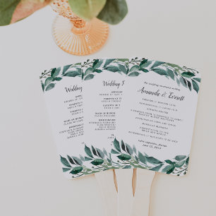 Abanico Programa Abundant Foliage Wedding