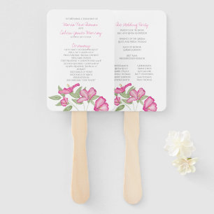 Abanico Programa Azalea Fan Wedding