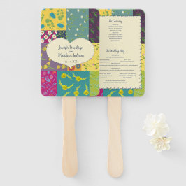 Abanico Programa Boho Patchwork Quilt Maximalist Wedding