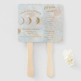 Abanico Programa Celestial Moon Elegant Wedding