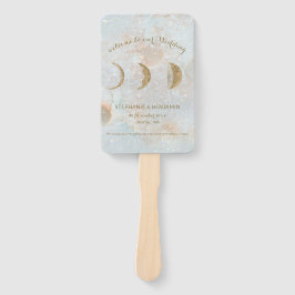 Abanico Programa Celestial Moon Elegant Wedding