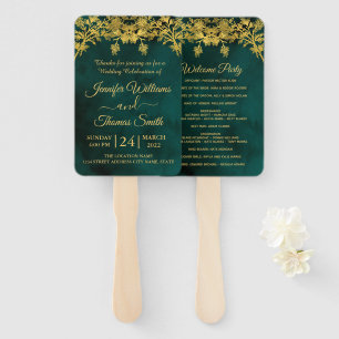 Abanico Programa Classy Dark Green y Golden Wedding