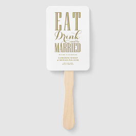 Abanico Programa de Bebidas de Oro y Bodas Casadas