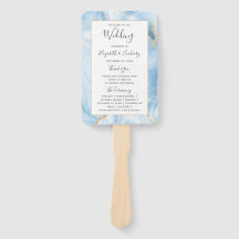 Programa de Boda Baby Blue Gold Agate