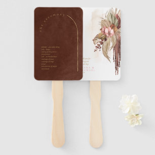 Abanico Programa de Boda Boho Oasis Burnt Umber ID959