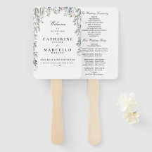 Programa de Boda Cascada Floral Elegante