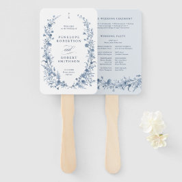 Abanico Programa de Boda Clásico de Jardín Francés Victori
