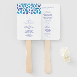 Abanico Programa de Boda con Baldosa Mediterránea de Acuar