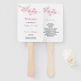 Abanico Programa de Boda de Flora Marina Rosa