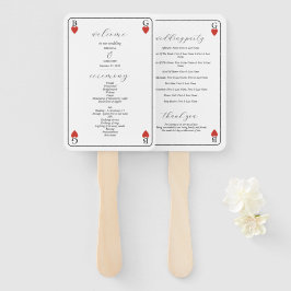 Abanico Programa de Boda de Juguetes de Monograma