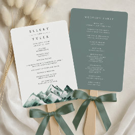 Abanico Programa de Boda de Montaña Alta | Highland