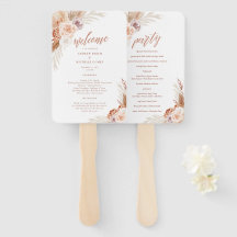 Programa de Boda de Palm Amueblada Rosa Pampas