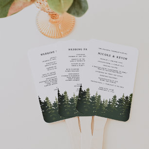 Abanico Programa de Boda de Pinos de Altura