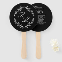 Programa de Boda de Rama con Letra Personalizada C