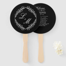 Programa de Boda de Rama de Guión Monogramado C