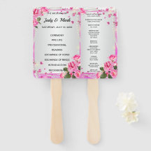 Programa De Boda De Rosas Y Perlas Rosadas