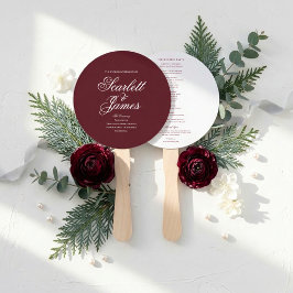 Abanico Programa de Boda Elegante y Atemporal para la Fies