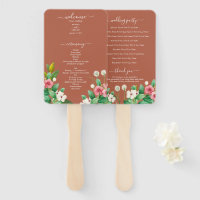 Programa de Boda Flor Silvestre Vinca Naranja Quem