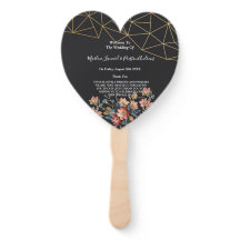 Programa de Boda Geométrico Dorado