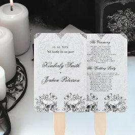 Abanico Programa de Boda Gótica