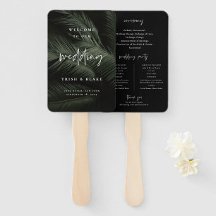 Abanico Programa de Boda Moody Tropics