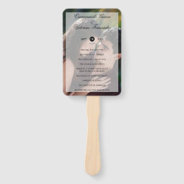 Abanico Programa de Boda por Superposición de Fotografía M